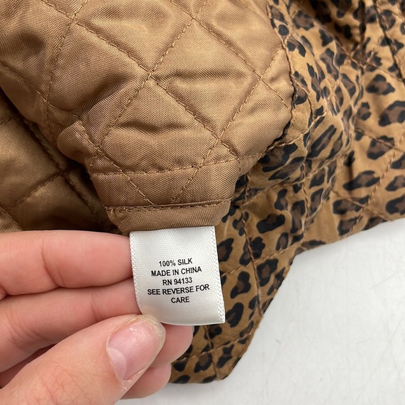 Cheetah print button down jacket - Picture 7 of 8